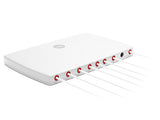 2J4H86PGFg 5G, Wi-Fi 6E/7, GNSS adhesive mount Antenna 8-in-1 SMA-M/RPSMA-M 300cm IP67/IP69