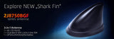 2J8750BGF 4G/LTE, GNSS, Wi-Fi, ISM screw mount Antenna Shark Fin 3-in-1 SMA-M 300cm