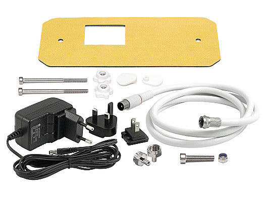 2J9438JBW HDTV, DVBT, DVBT2, FM, DAB screw/pole mount Antenna Sombrero F-Male IP67/IP69