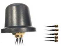 SW20286EB56 5-in-1 Multi-Band 5G+GNSS IoT Antenne, 4x4 MIMO, IP67 Bewertet SMA-M 200cm